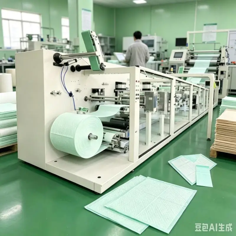 Disposable Mattress Dog Pet Patient Bed Sheet Under Pad Making Machine Underpad Folding Making Machine Customized