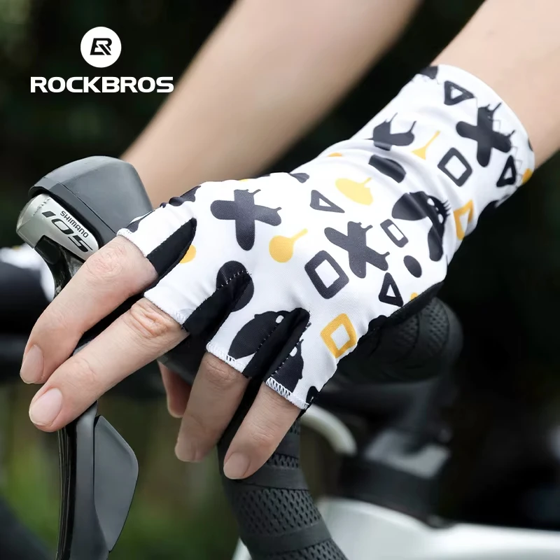 

Велоперчатки OCKBROS без пальцев, летние, дышащие, для спорта, MTB, шоссейных велосипедов, мужские и женские, амортизирующие, для велоспорта