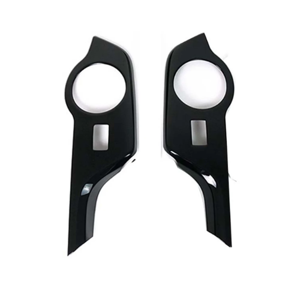 YAQUICKA Piano Black Car Accessories For Toyota CHR C-HR 2016 2017 2018 Car Rear Door Armrest Cover Frame Interior Auto Styling