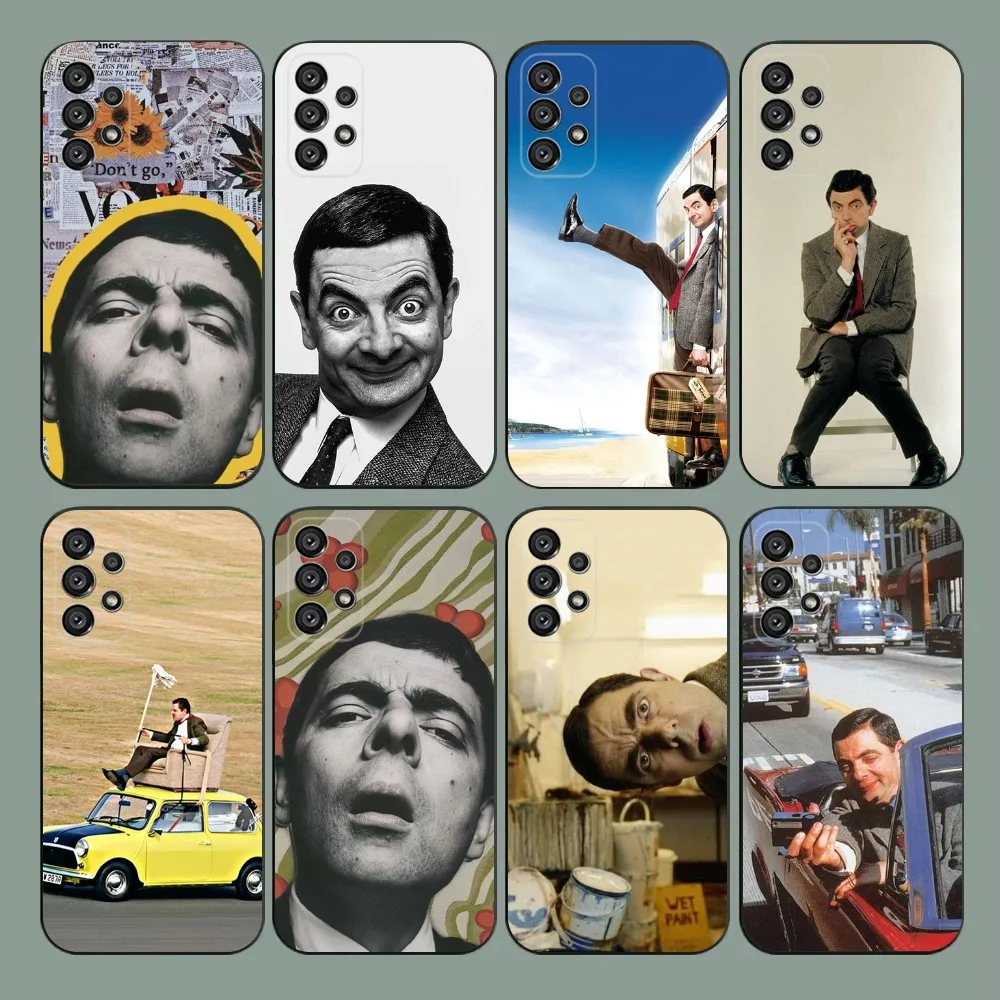 Funny Mr B-BeanS Phone Case For Samsung Galaxy A20,A21s,A22,A31,A32,A52,A53,A72,73,A80,A91 Soft Black Cover