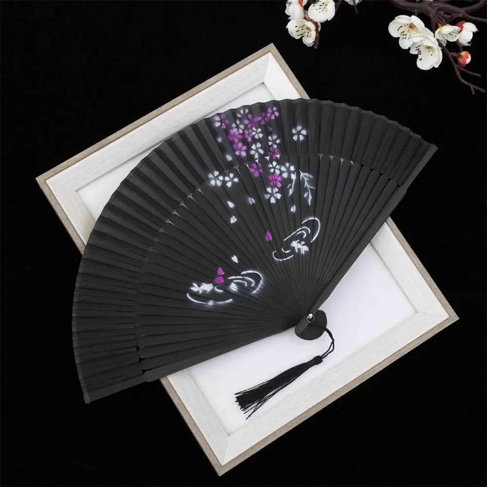 Chinese Style Bamboo Folding Fan, Classical Carving Craft