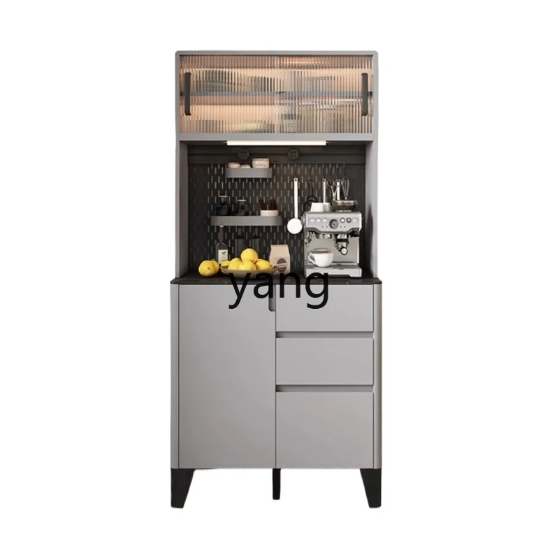 

yjq Light Luxury Solid Wood Sideboard Modern Minimalist High Cabinet Integrated Wall Cabinet