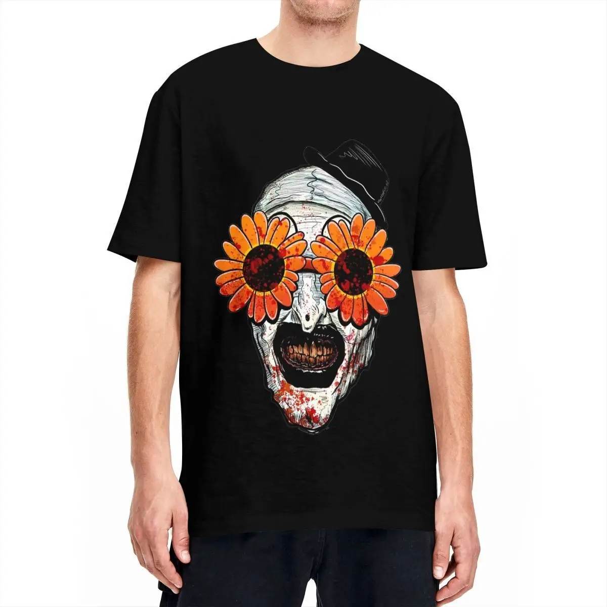 Men Women's Art The Clown Terrifier 2 Sunflower Sunglasses High-end Luxury Unisex Style Both of Men and Women