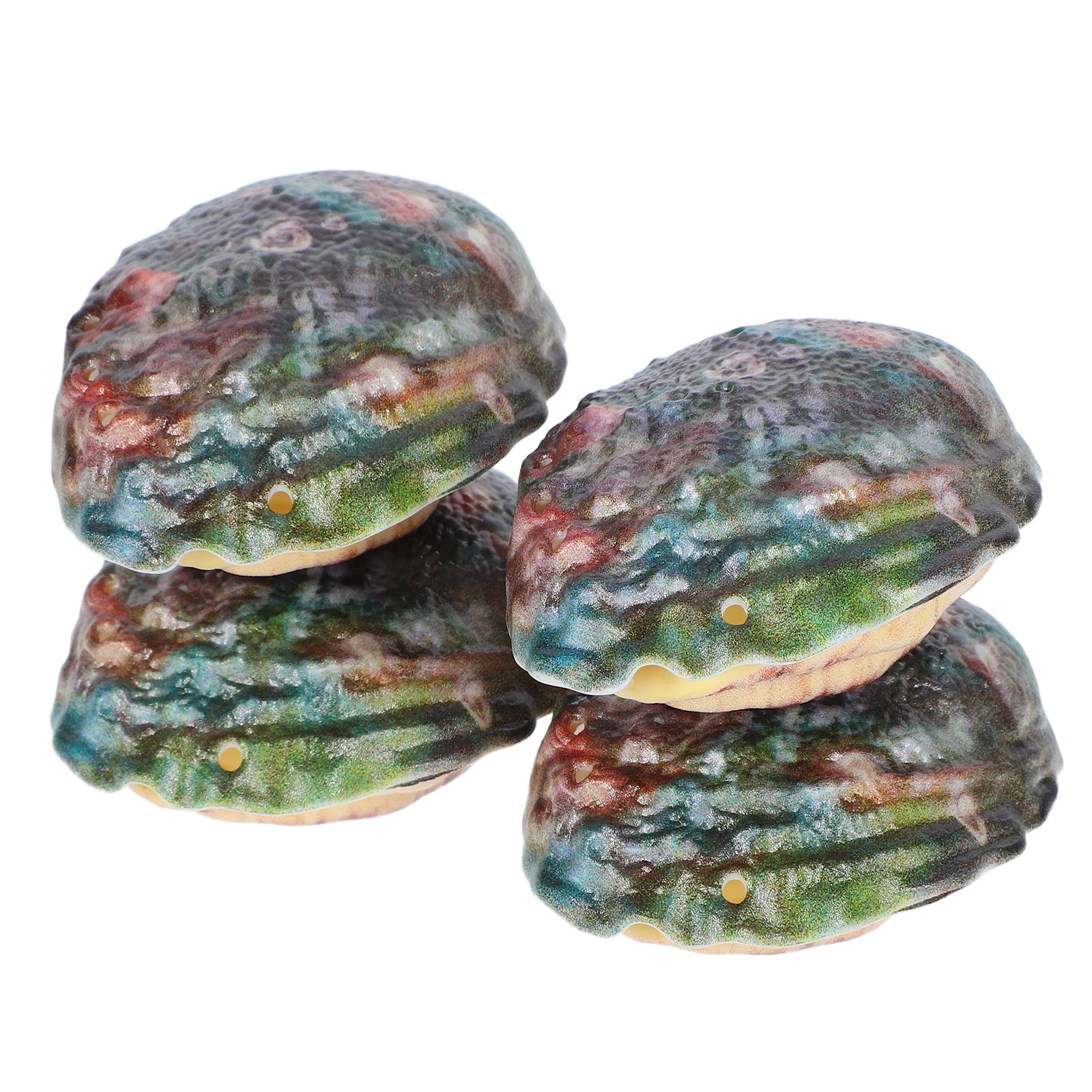 4 Uds. Juguete falso de concha de abulón de agua para bromas y trucos para niños