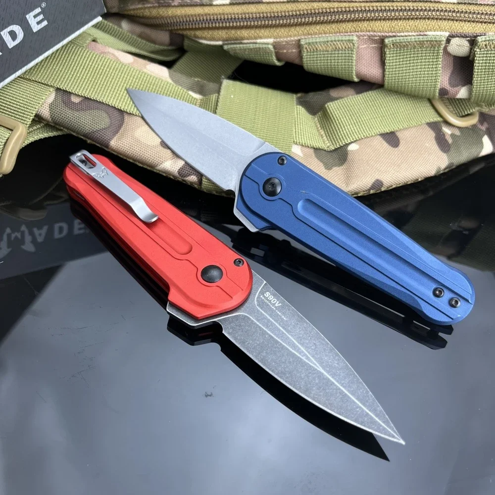 491 جيب سكين للفرد حاد D2 شفرة مقبض ألمونيوم في الهواء الطلق المحمولة قطع الفاكهة سكين تخييم EDC بقاء التنزه أداة