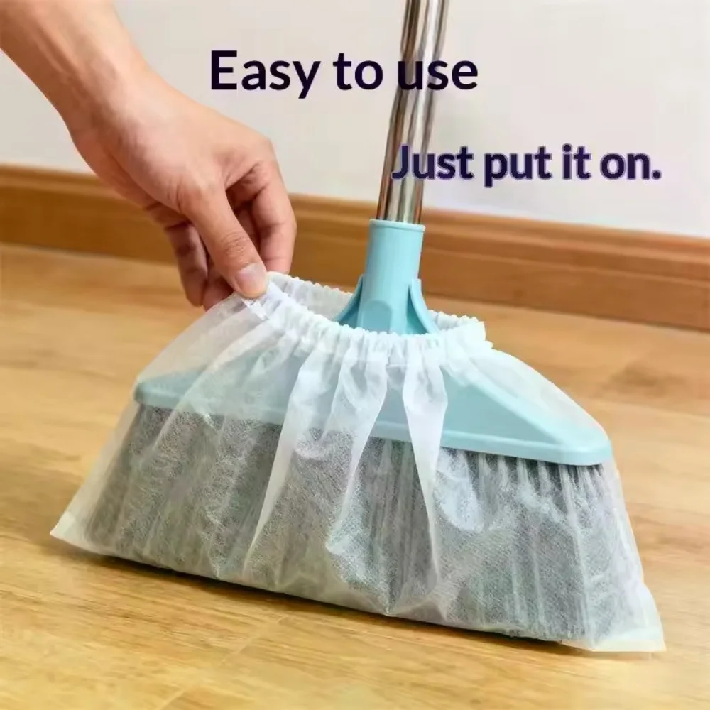 50/100Pcs Disposable Non Woven Dust Mop Replacement Covers Electrostatic Adsorption No Wash Needed For Home Daily Floor Wall