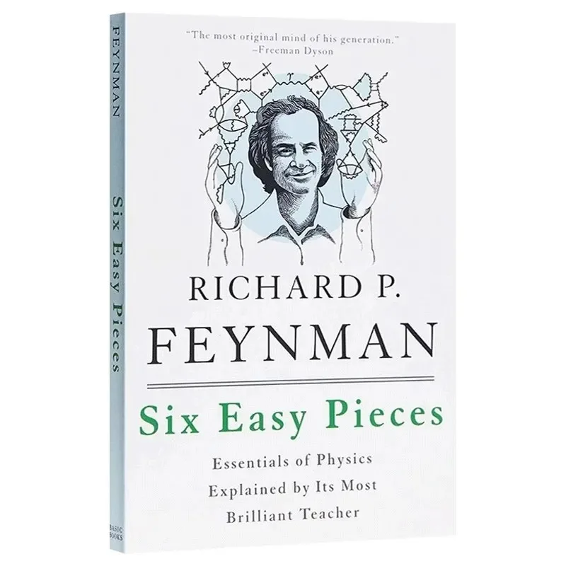 

Six Easy Pieces by Richard Feynman - Learn Physics Basics in Simple English Book for Beginners Science Gift Ideas