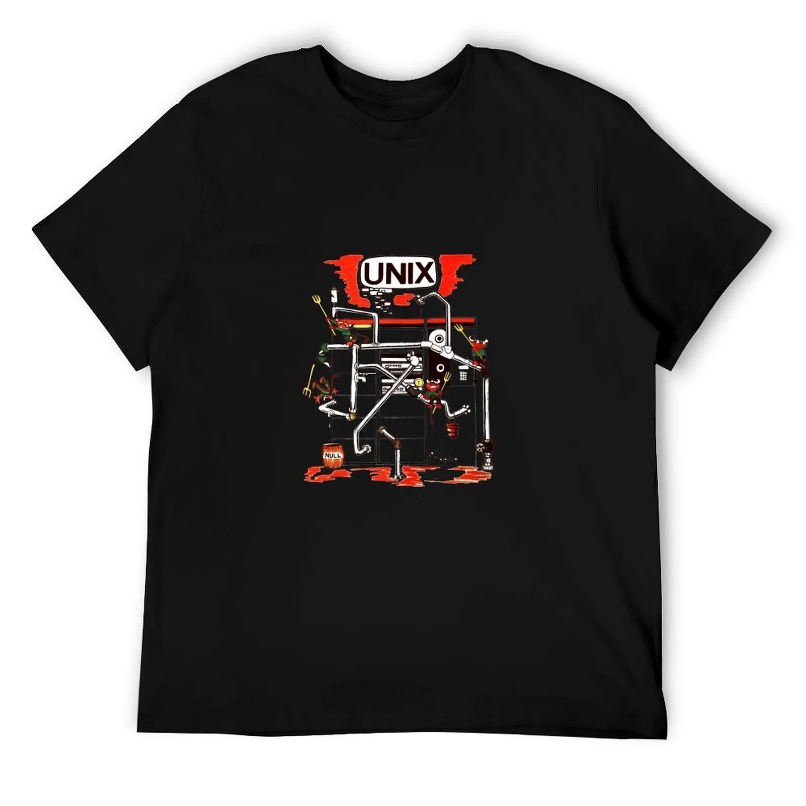 

Vintage Unix tee with beastie (BSD) daemon 1975 Foglio T-Shirt man t shirt graphic t shirts for man cotton T-Shirt