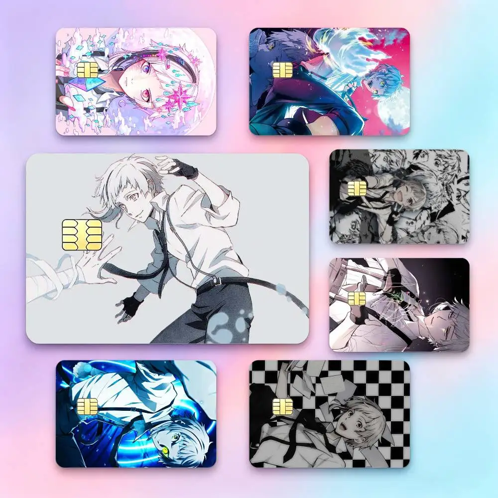 B-Bungo Stray Dogs A-Atsushi N-Nakajima  Credit Card HD Stickers Game Card Decal Small Chip Waterproof Sticker Gift