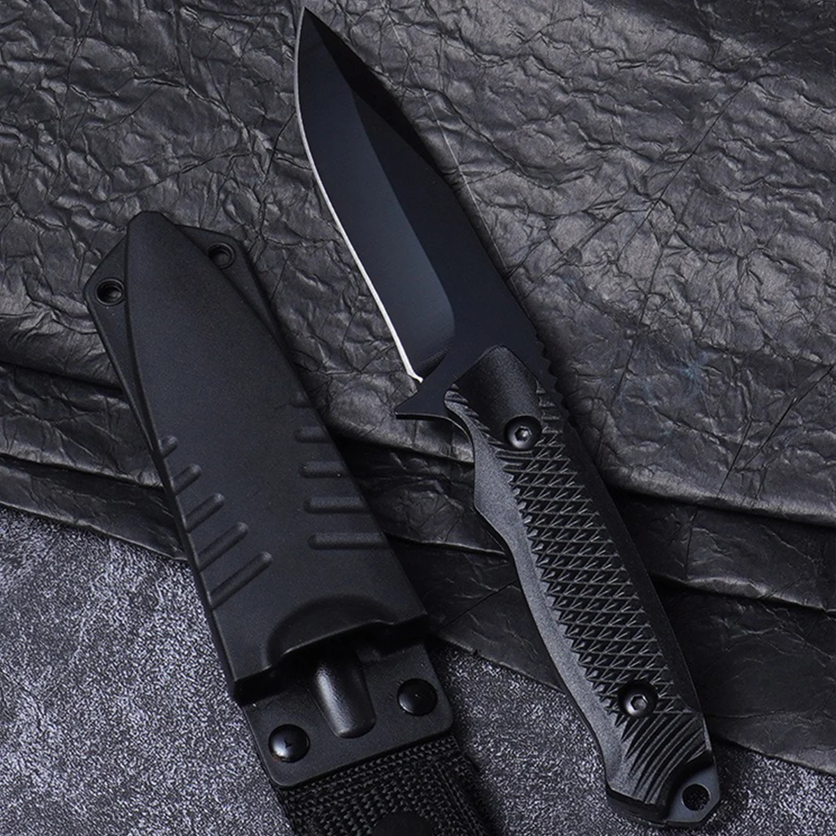 Black Blade Fruit Knife, High-End Multi-Function Knife, Western Knife, Steak Knife, Barbecue Knife, Peeling Knife