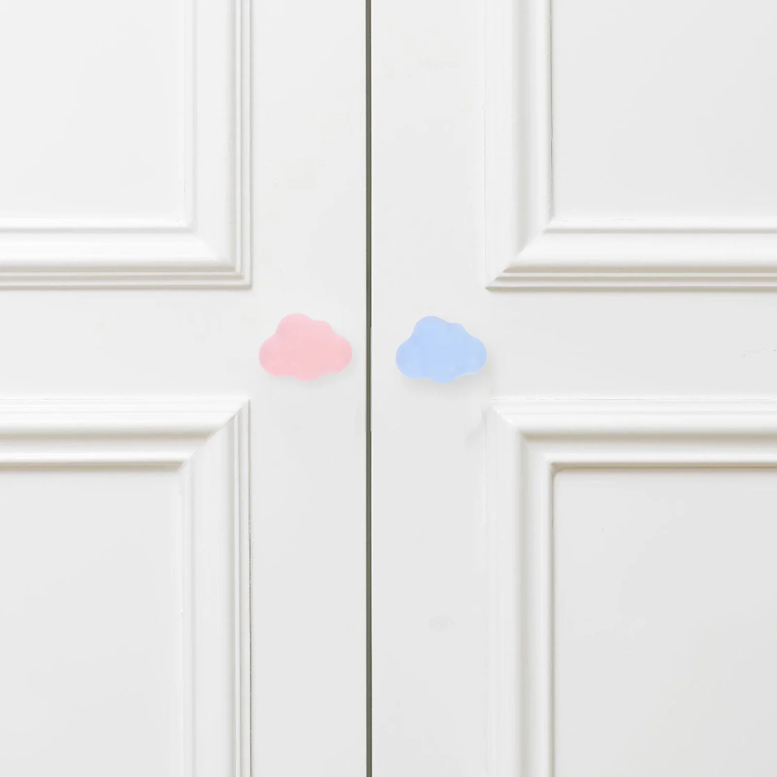 

4pcs Cloud Drawer Knobs Ceramic Kids Dresser Handles Pink Light Blue Nursery Room Decor Cabinet Pulls For Children Furniture