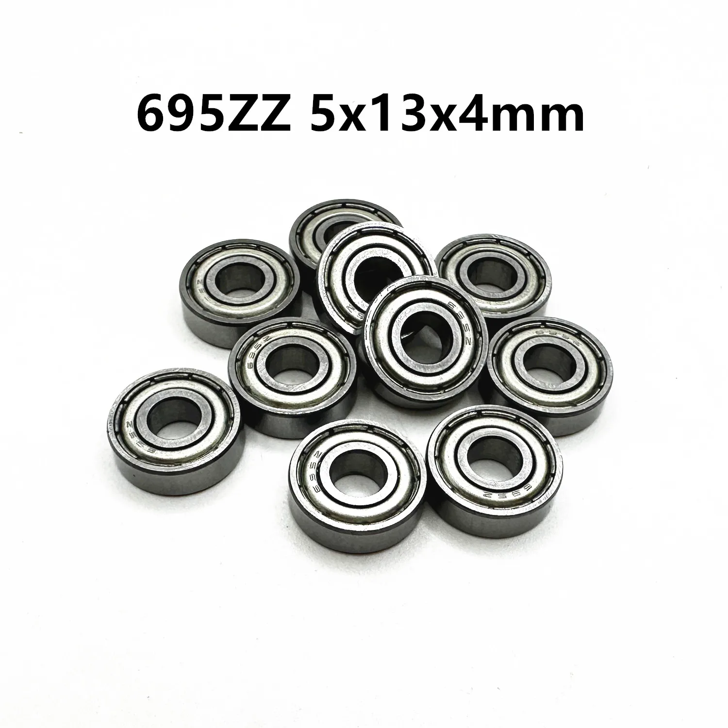 10Pcs 695ZZ R-1350 5x13x4 mm Deep groove ball bearing Miniature Bearing High Quality High Speed Advanced 695Z