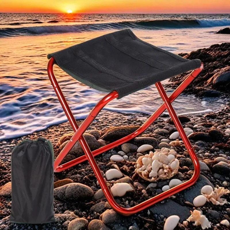 

Outdoor Portable Fishing Stool Traveling Leisure Mazar Folding Stool Aluminum Fishing Chair Camping Chair Folding Chair
