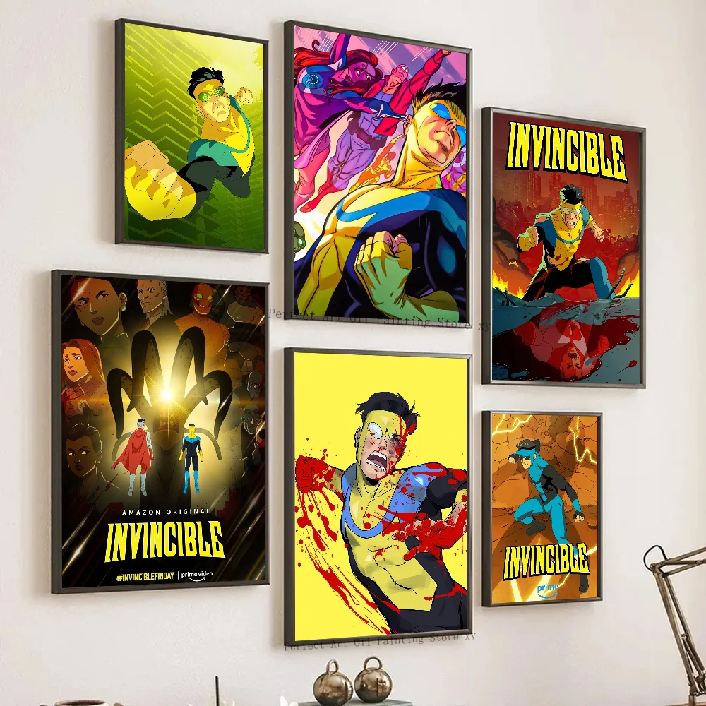 I-Invincible Season 2 Cartoon Poster Poster Art Print Bar Living Room Furniture Decor