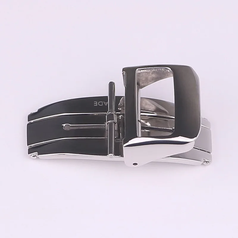 XIANERSHANG New 18MM Belt Buckle 316L Stainless Steel Butterfly Buckle Luxury Rose Gold Folding Clasp Watch Accessories