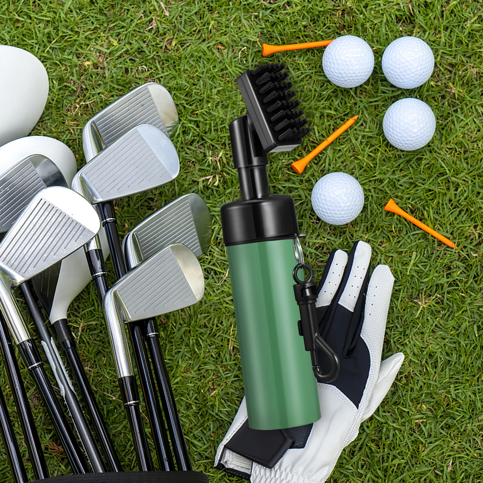 

1Set Golf Club Cleaner Brush Set Refillable Squeeze Bottle Portable Durable Golf Club Groove Cleaner Tool for Shoes Bags