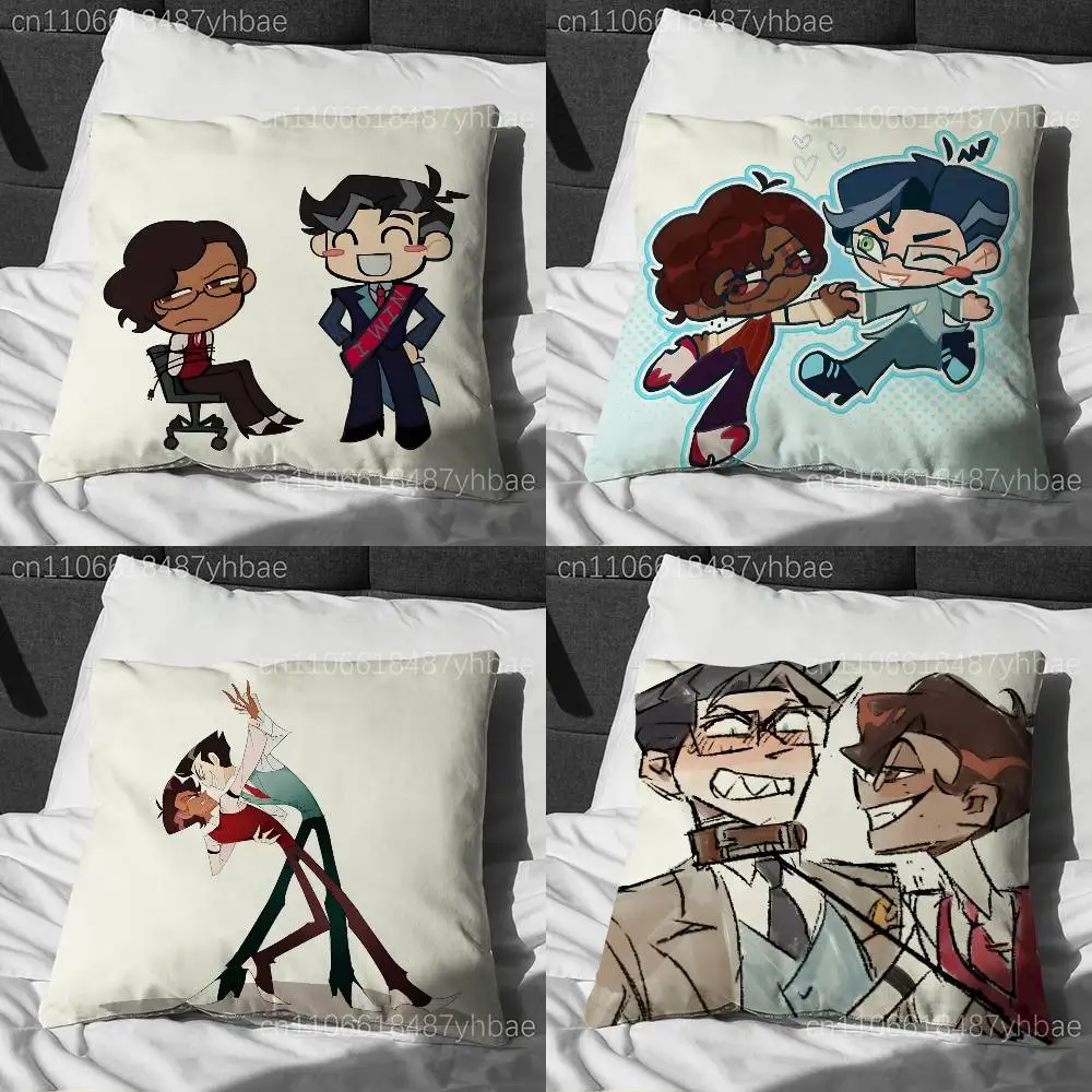R-Radiostatic Vox Alastor  Cushion Cover Pillow Cover Decor Pillowcase Printed Cushion Case For Couch