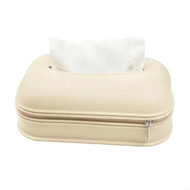 D7YB Stylish Sturdy Silicone Tissue Container Featuring Sturdy Base for Secure Placement In Any Setting Organization