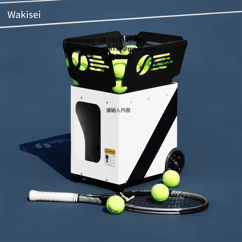 

RONGYI Intelligent Portable Tennis Ball Launch Training Machine APP Control Durable Eco-Friendly 150 Balls Capacity PT-Smart