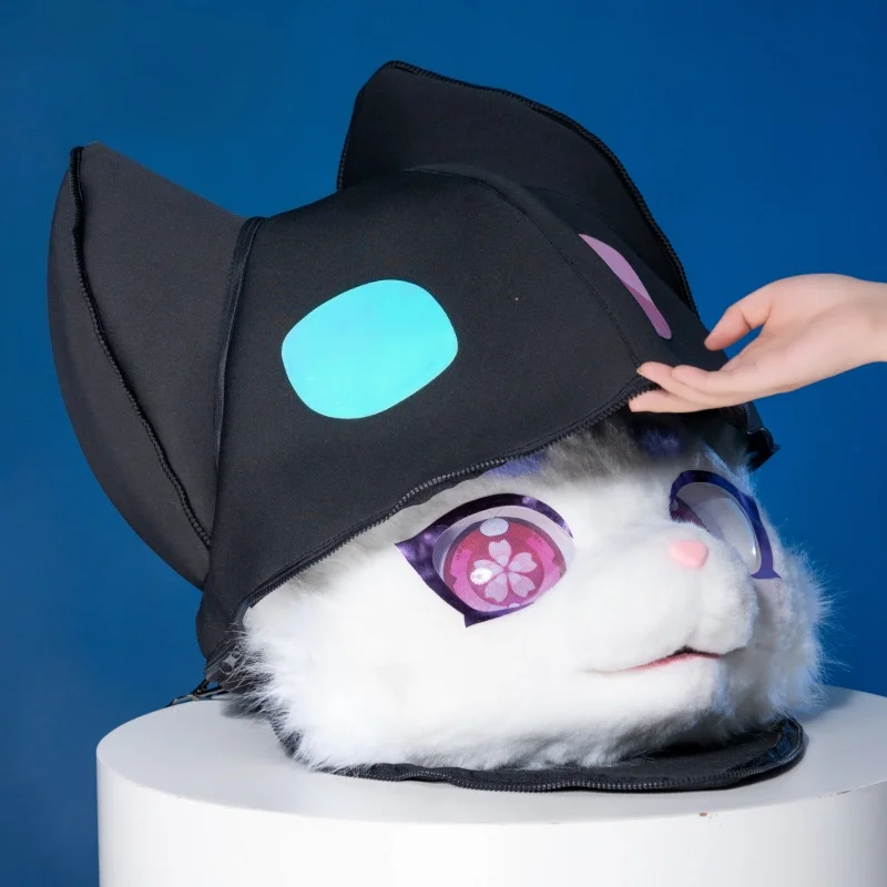 Portable Dual-Shoulder Fursuit Head Bag Storage Bag for Cosplay Props tAnimal Head Bag