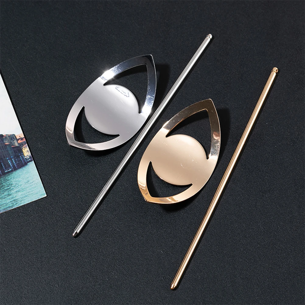 

2Pcs Pearl Hair Accessories Gold Clips Women Durable Alloy Safe Lightweight Long Lasting stick hair pins for buns metal hair