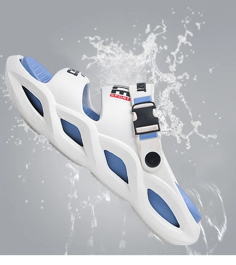 Herren-Sommer-Outdoor-Sandalen – Rutschfeste, geruchsabweisende Freizeit- und Fahrersandalen, ultraweiche Cloud-Comfort-Strandslipper für Herren – Detail 5