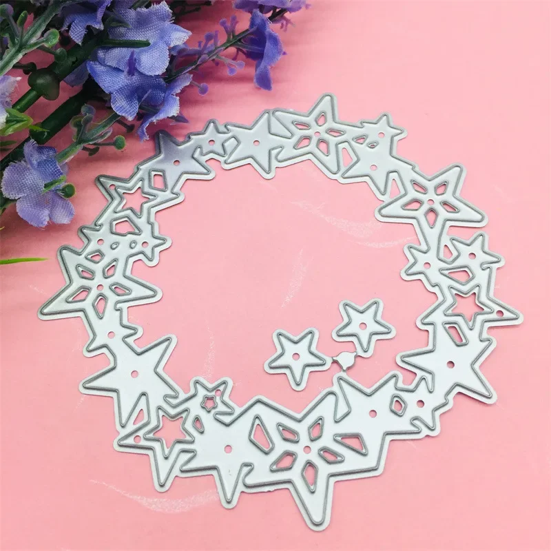 Five-pointed Stars Metal Cutting Dies Mold Knife Scrapbooking Stencil DIY Embossing Craft Card Making