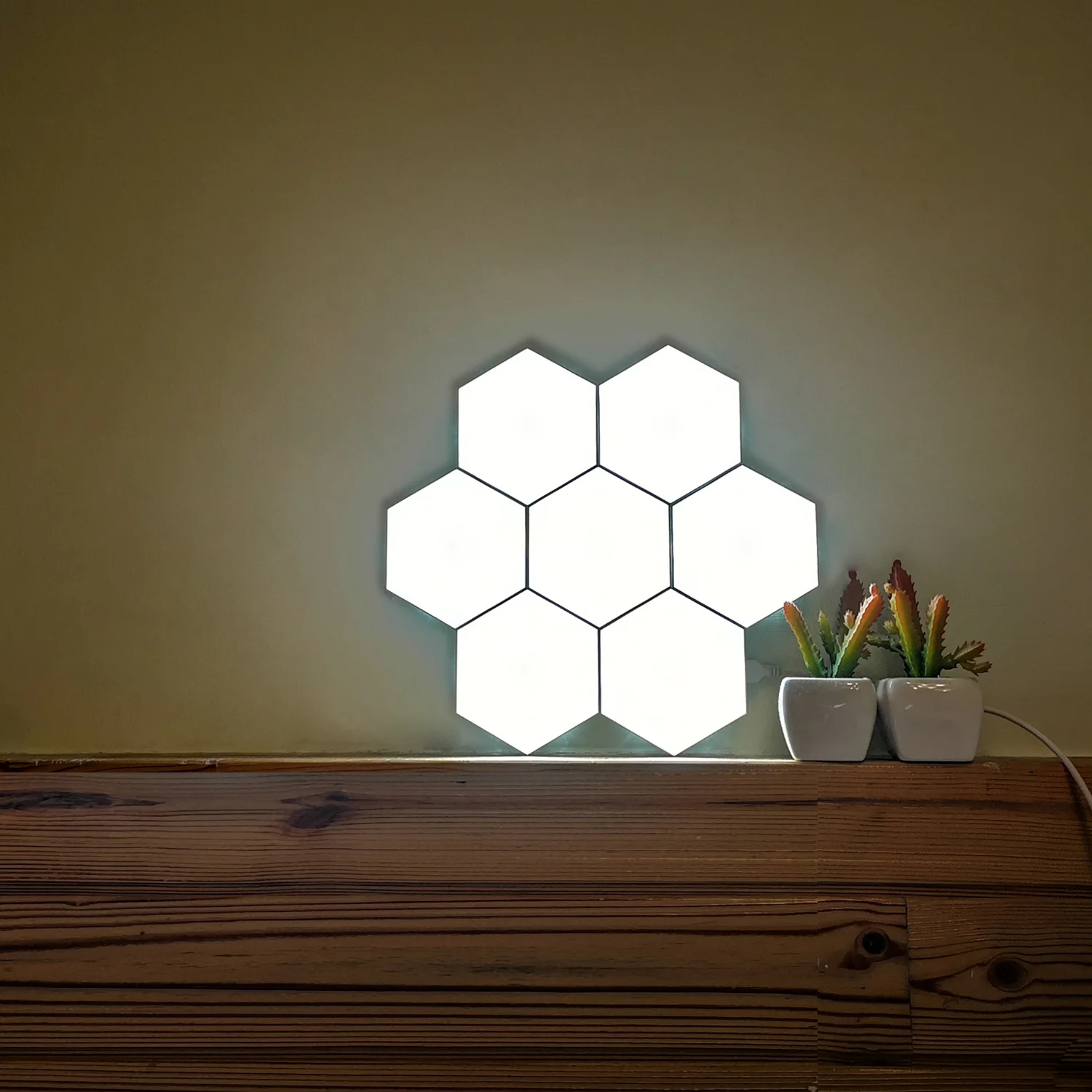 NEW Touch Sensitive Hexagonal Lamps Quantum Modular LED Night Light Hexagons Creative 2023 gifts idea Decoration Wall Lamp