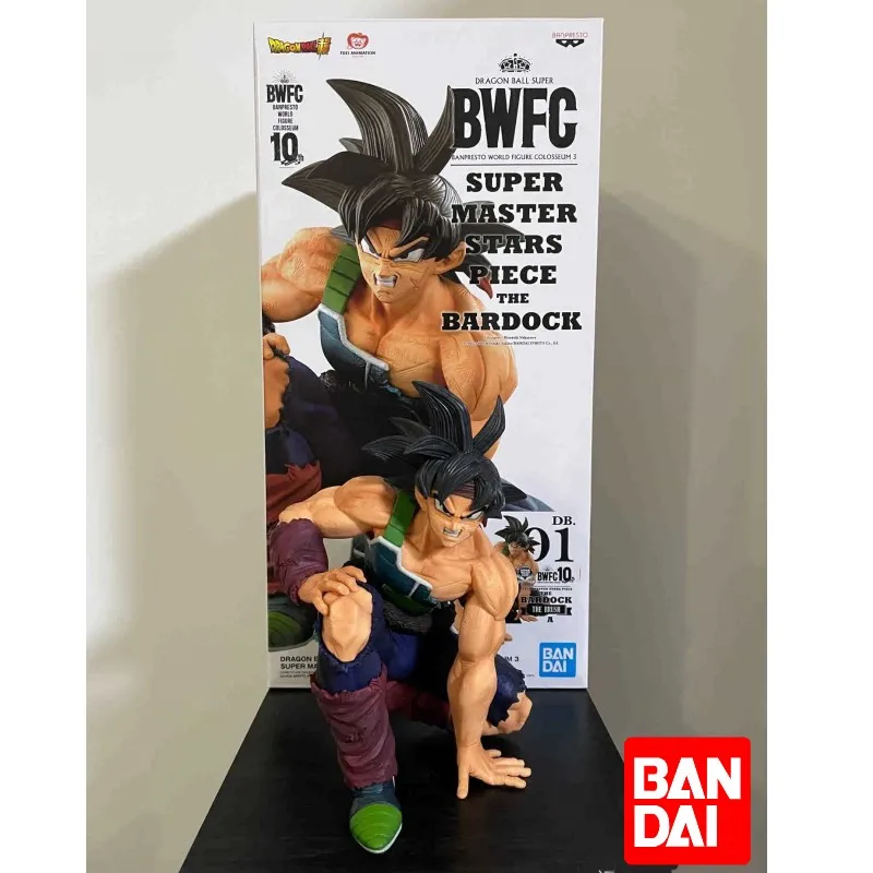 100% Original Genuine Banpresto Dragon Ball Z Worldcon Bwfc Smsp  Burdock Squat Action Figure Model Anime Action Collection 17cm