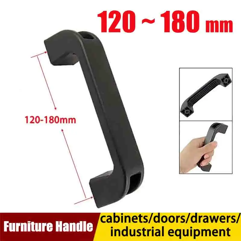 

120mm-180mm ABS Plastic Reinforced Square Handle Motor Box Handle Easy To Grip U-Shaped Handle Industrial Plastic Handle E-LUPCB