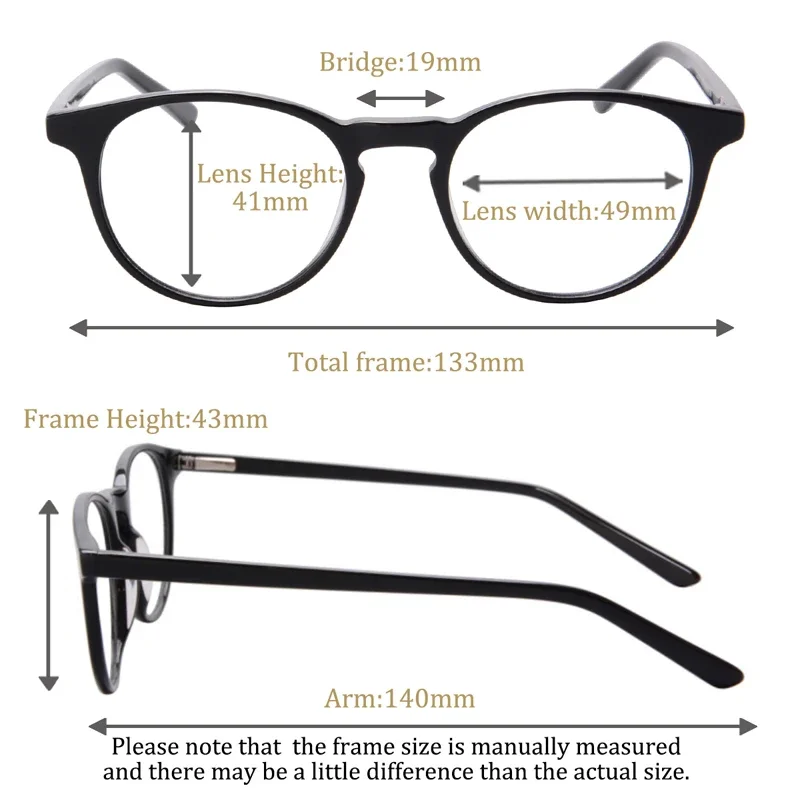 Women Reading Glasses Prescription Glasses for Women Progressive Multifocal Grade Glsses near and Far Myopia Eyewear Customized