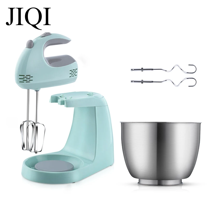 

JIQI 7 Speed Electric Cake Batter Stand Mixer Food Mixing Machine Handheld Mini Whisk Eggs Beater Blender Whipping Cream Dough