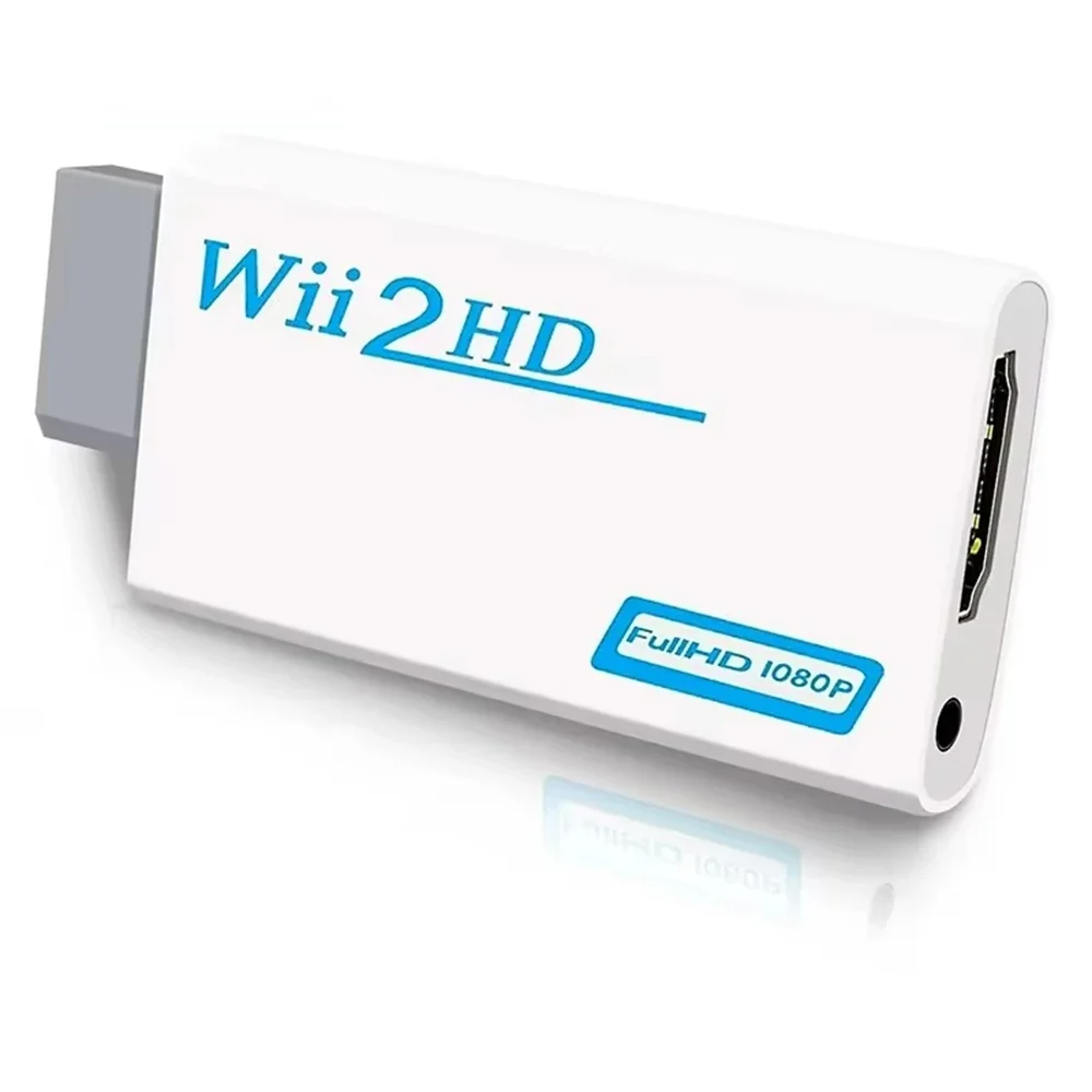 WII To HDMI Converter Adapter 1080P/720P HD With 3.5mm Audio, Plug & Play For PC/hDTV/Monitor Audio Adapter