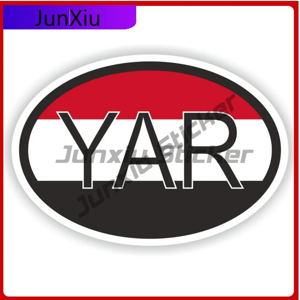 

Yemen Country Code Yar Oval Sticker With National Flag Badge Sticker Car Sticker V125 Motorcycle Stickers Old Scool Decorative