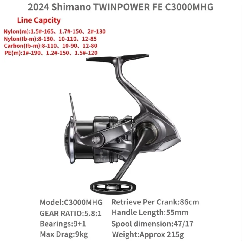 Shimano-スピニングフィッシングリール,ツインパワー,塩水,c2000s