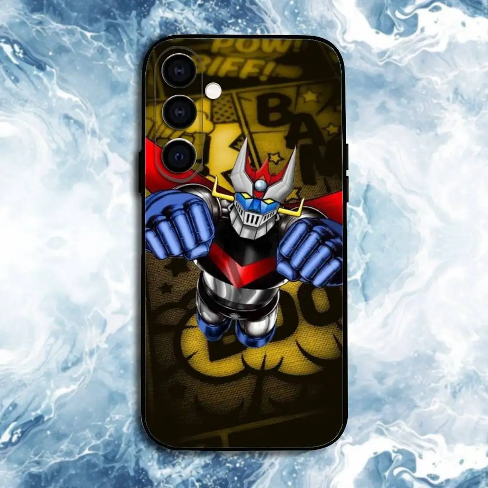 Etui na telefon UFO Robot Goldoraks do Samsung Galaxy A73, A72, A71, A70, A53, A52, A51, inne, miękka czarna obudowa