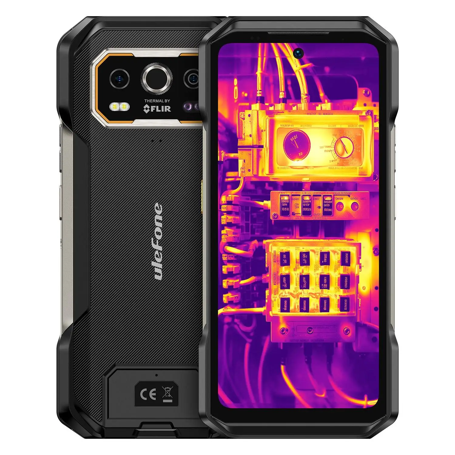 Ulefone Armor 27T Pro+ Smartphone Robuste 5G Imagerie Thermique 6.78'' 120Hz 10600mAh 33W 12GB+256GB 64MP Vision Nocturne Android 15 NFC