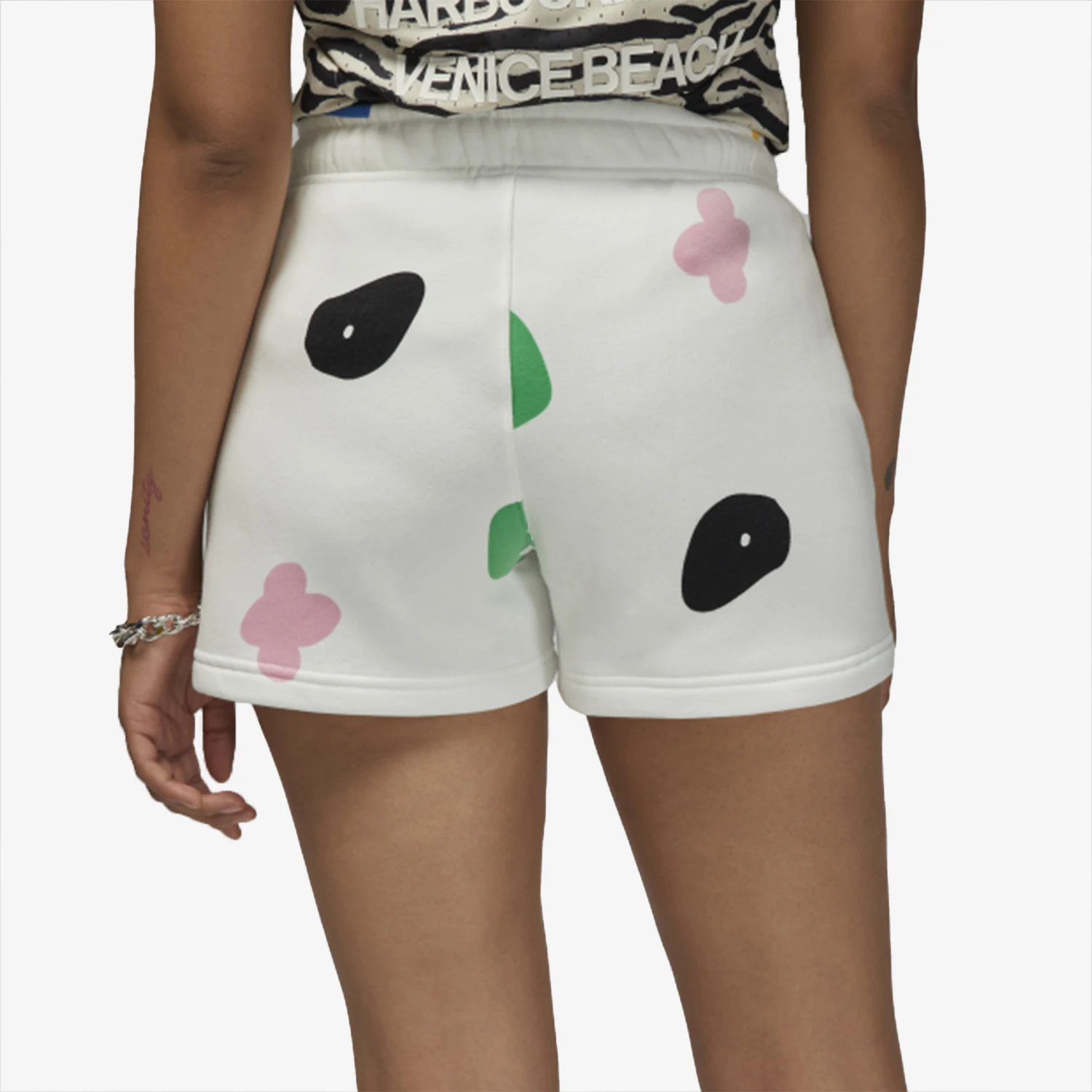 Nike Authentic 2025 Womens Printed Elastic Waist Mid-Rise Shorts DQ4610-133