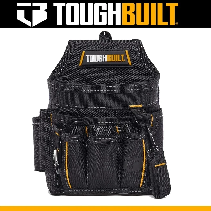 TOUGHBUILT Electrician Pouch  Wear Resistant Portable With Soft Padded Waist Belt Shoulder Strap ToolBag TB-229