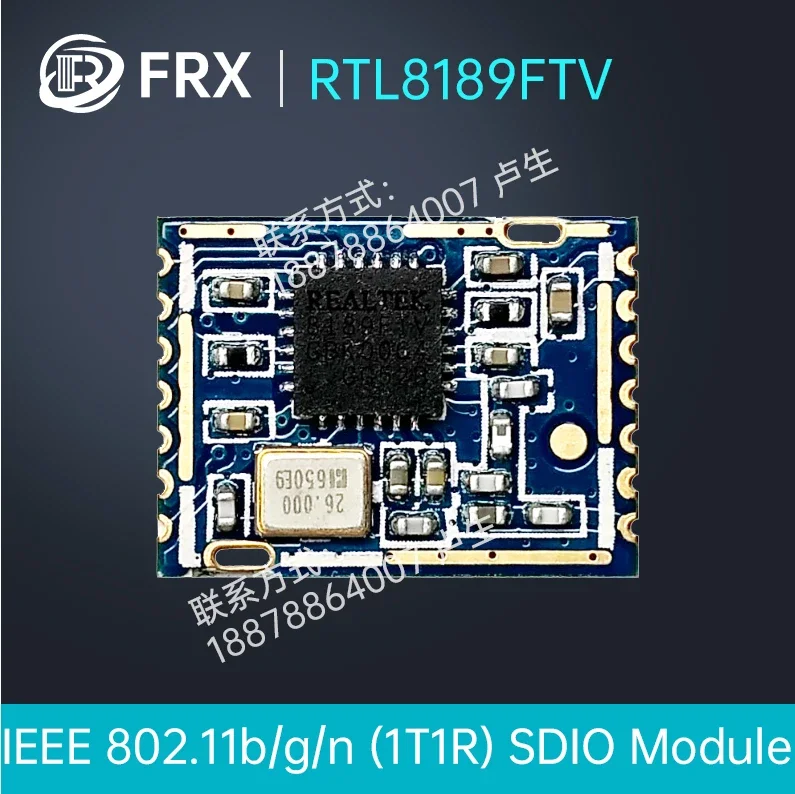 

RTL8189FTV 150M Low Power Monitoring Camera SDIO Interface 2.4GWiFi Module 8189FS4
