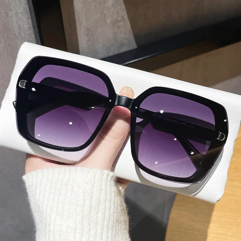 2024 New Oversize Designer Women Sunglasses Luxury Brand Female Sun Glasses Square Unisex Glamour Eyewear UV400