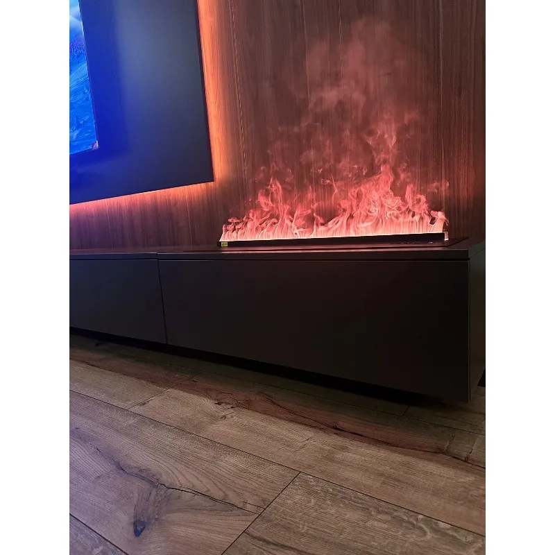 Decorative 3D Electric Fireplace Heater Freestanding Household Use With Remote Control