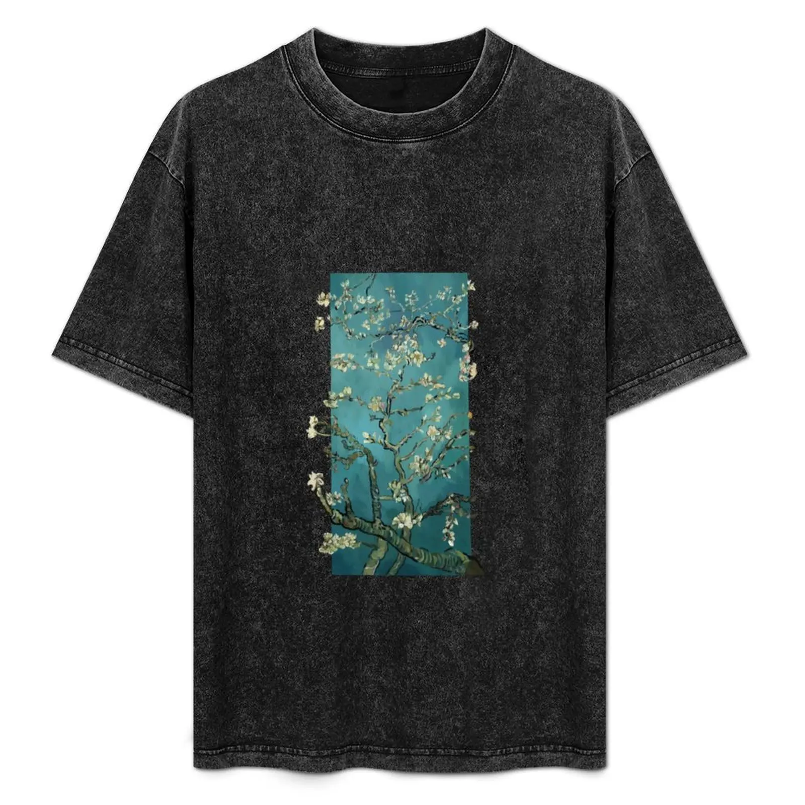 

Almond Blossom T-Shirt Basic Casual Short Sleeve Cotton Shirt