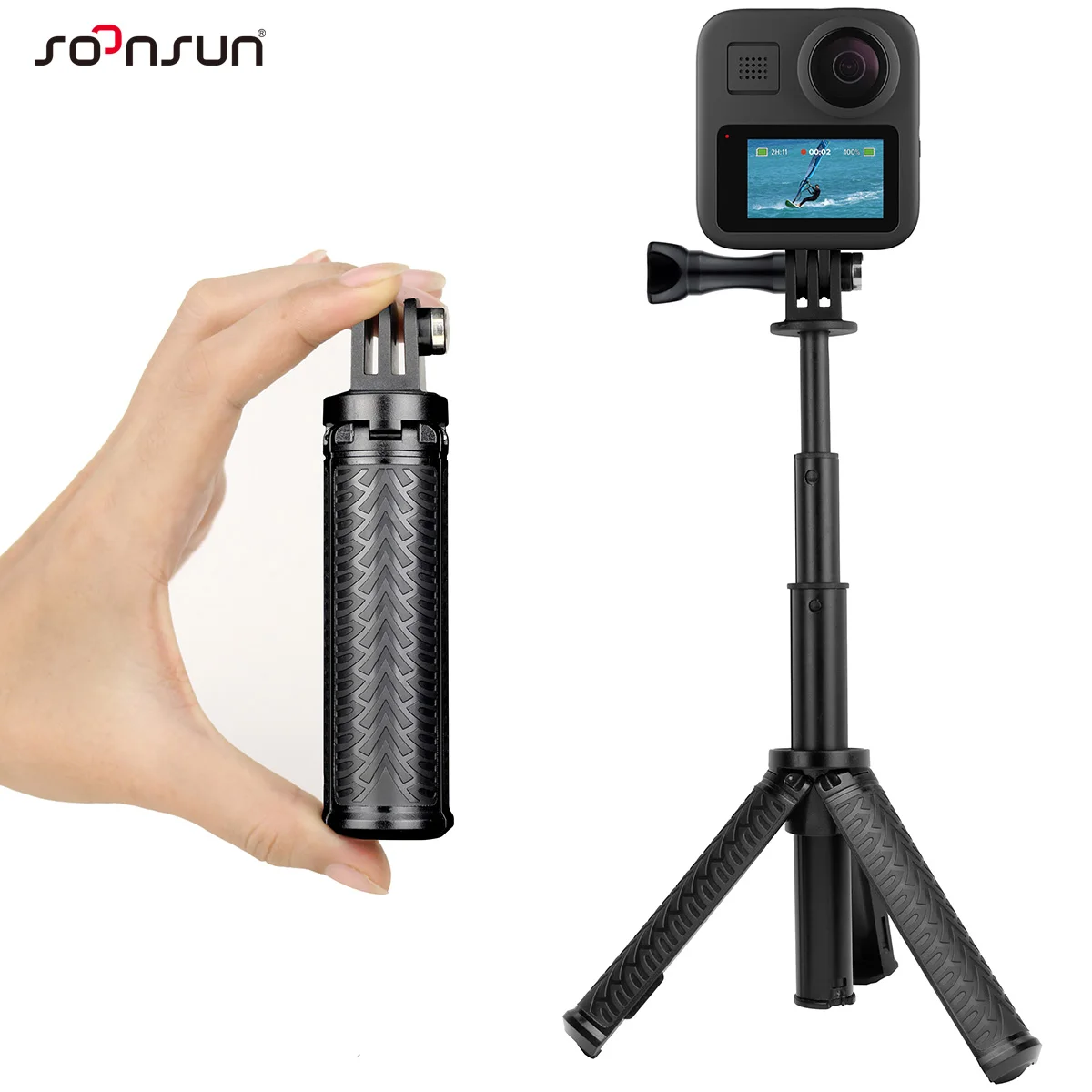 Мини селфи-палка SOONSUN Штатив для GoPro SJCAM AKASO Insta360 DJI Экшн-камера карманная селфи палка Трипод ручка