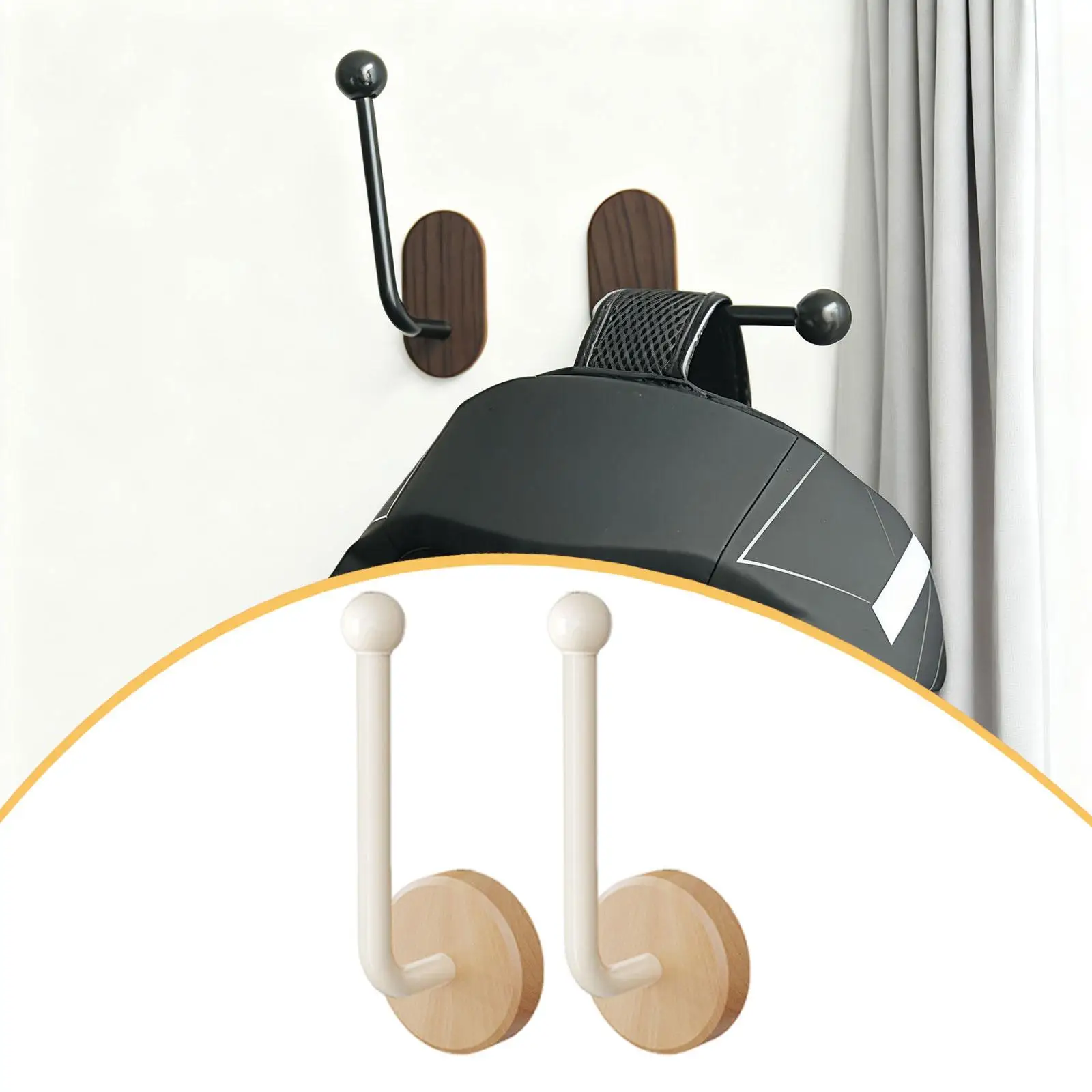 Wall Mounted Boxing Glove Display Stand Durable Wood Organizer Easy Installation for Gym Storage