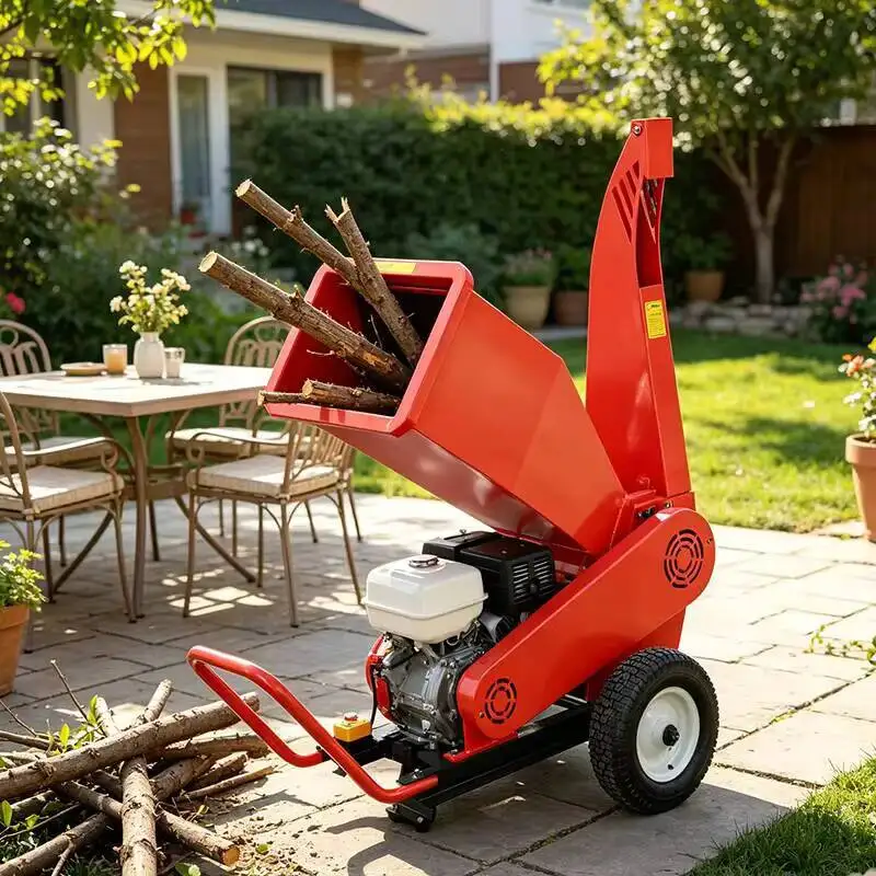 Wood Crusher, Wood Shredder, Multifunctional High-speed Garden Tree Waste Processor Wood Crusher, Branch Sawdust Crusher