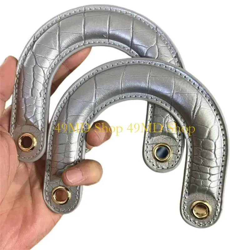 49MD 1PC حزام مقبض أكياس PU منحني مريح يقدم تعليقًا مريحًا وأنماطًا