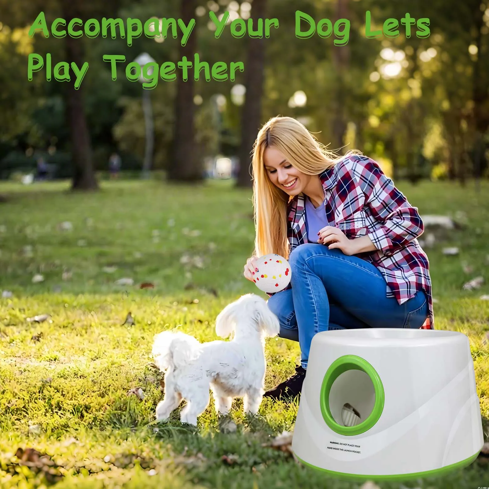 Imagen 5: Lanzador automático de bolas para perros, máquina de buscar perros, divertidos juguetes interactivos de lanzamiento de catapulta, 3 distancias de lanzamiento para perros pequeños a medianos