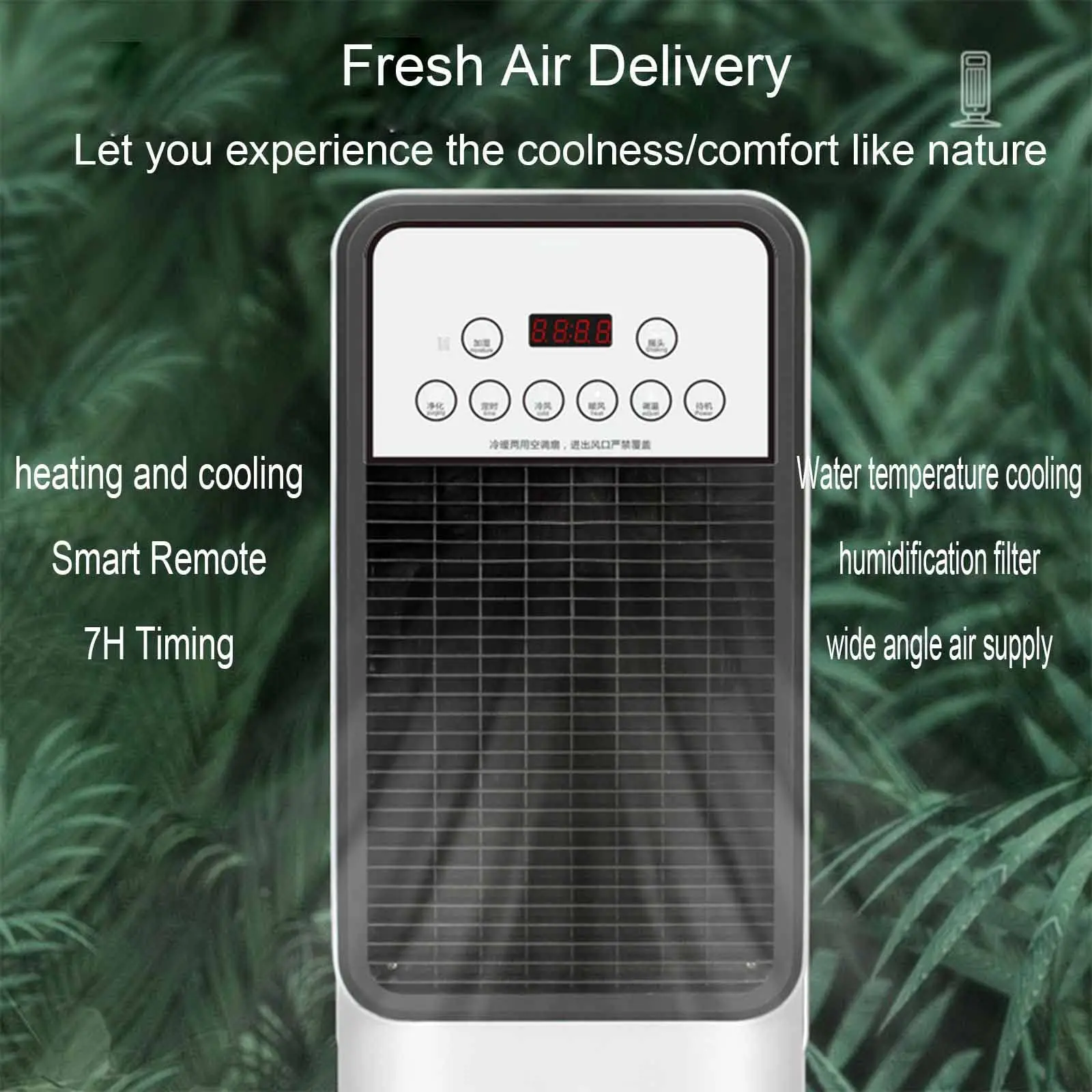 Mini soporte para aire acondicionado y calentador combinado, refrigeración y calefacción portátiles con elemento calefactor para uso doméstico