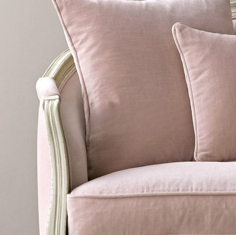 Canapé américain en bois massif, meubles de salon, vieux tissu, simple, double, trois, combinaison de loisirs